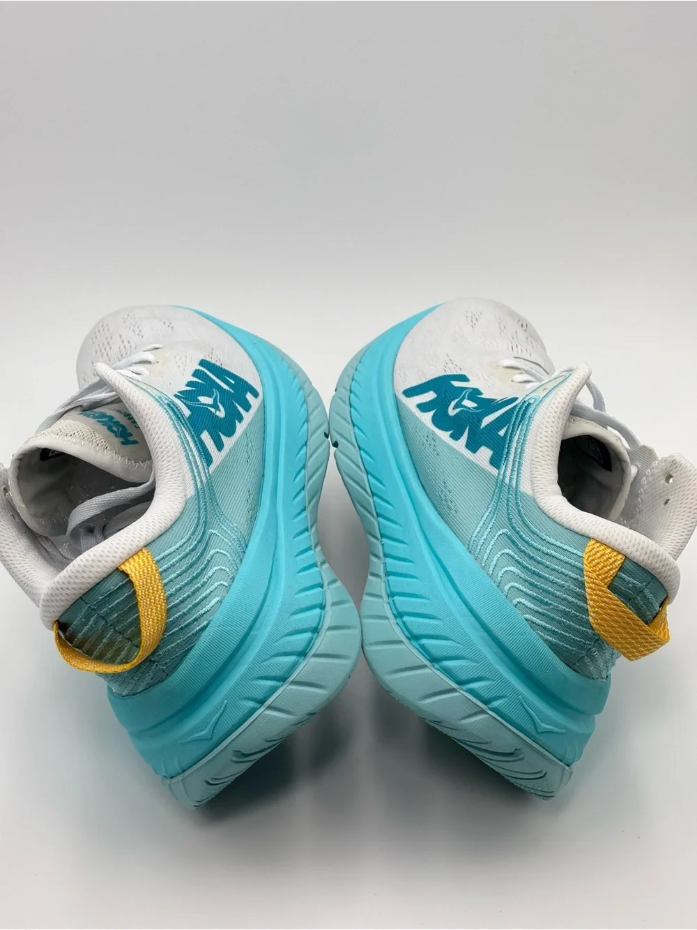 Hoka One One Carbon‎ X Women's 1102887 WALB Running Shoes Light Blue Size 7